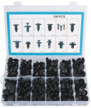 X-racing 240PCS UNIVERSAL PANEL CLIPS KIT PCL228